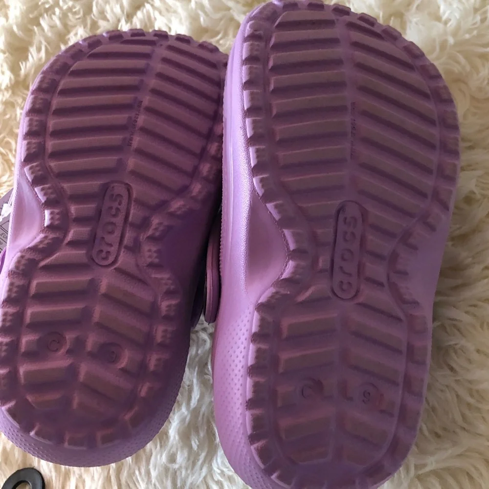 Crocs Classic Lined Purple Clogs